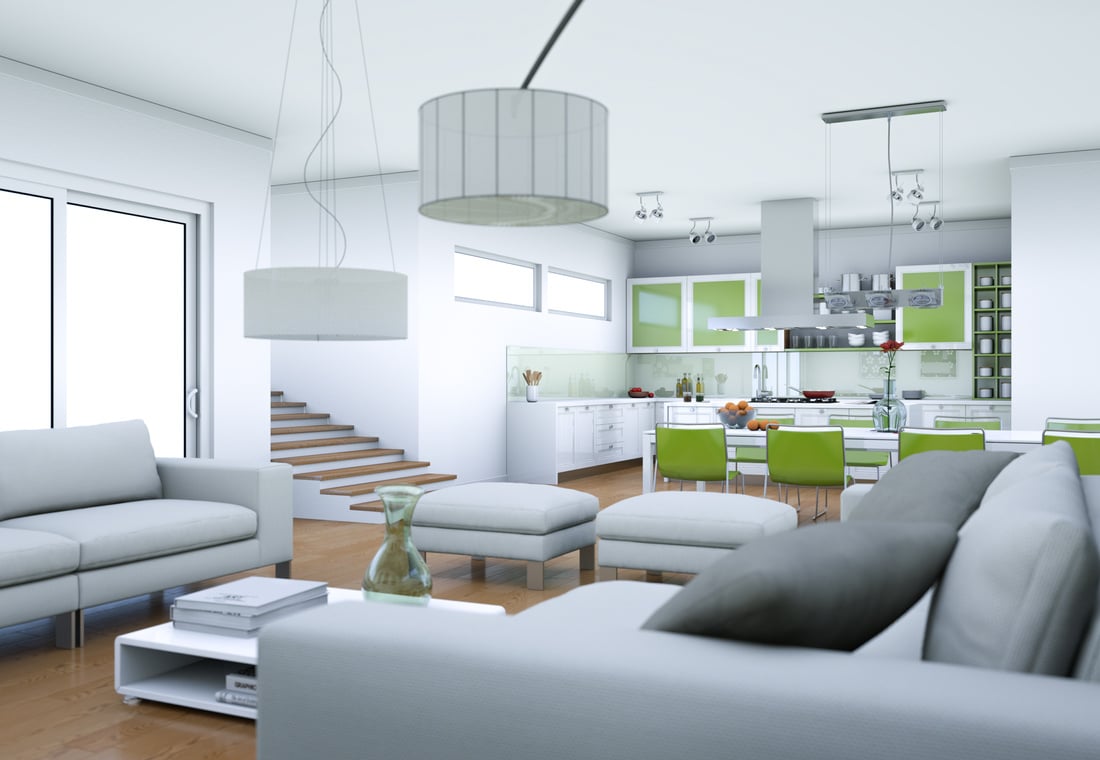 modern bright interior design appartment